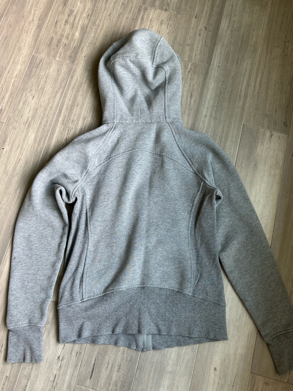 Lululemon Athletica Gray Scuba Full-Zip Hoodie Jacket - Picture 2 of 5